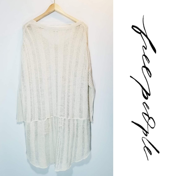 Free People light weight multi stripe knit tunic - Picture 2 of 2
